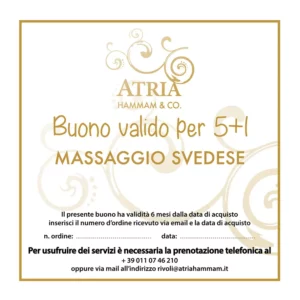 massaggio svedese 5+1